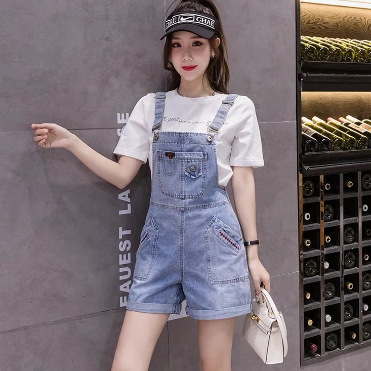 Yếm jean nữ cao cấp julido store, yếm nữ màu xanh túi hộp ống rộng phong cách HÀN QUỐC 2021 yn0009 | BigBuy360 - bigbuy360.vn