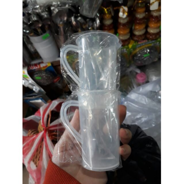 Ca đong nhựa vạch đo kích cỡ 1000ml / 500ml / 250ml / 100ml / 50ml CHỮ TÍM - Measuring Jug