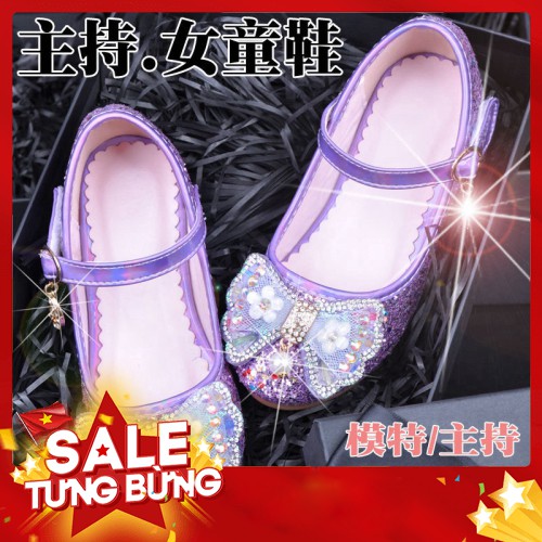 Giày Cao Gót Thời Trang Xinh Xắn Cho Bé Gái 5-6 - 7-8 - 9-10 Tuổi - Hàng nhập khẩu