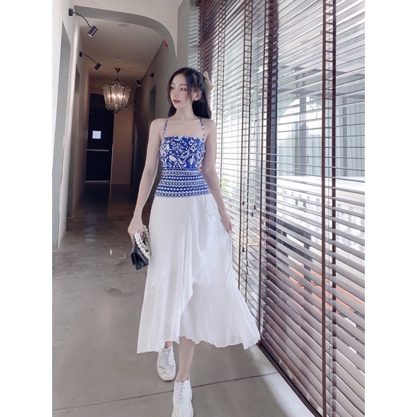 Chân Váy Midi Vạt Bèo Yoona