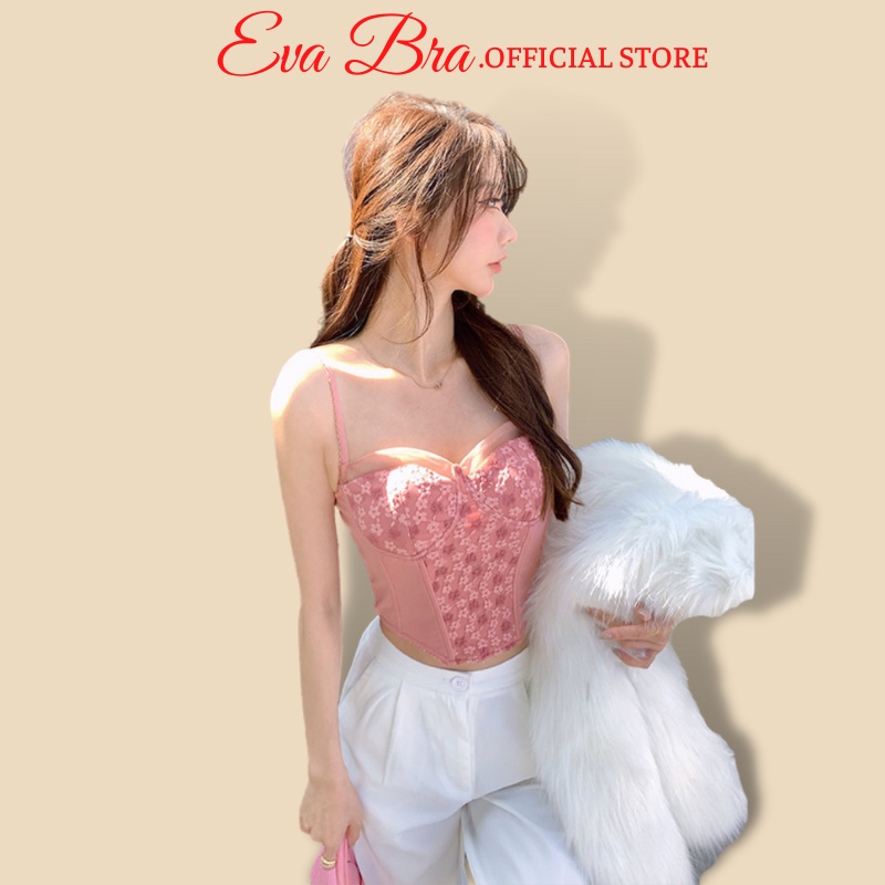 Áo Bra ren Eva Bra mềm mại bralette không gọng nâng ngực mút mỏng GB1927