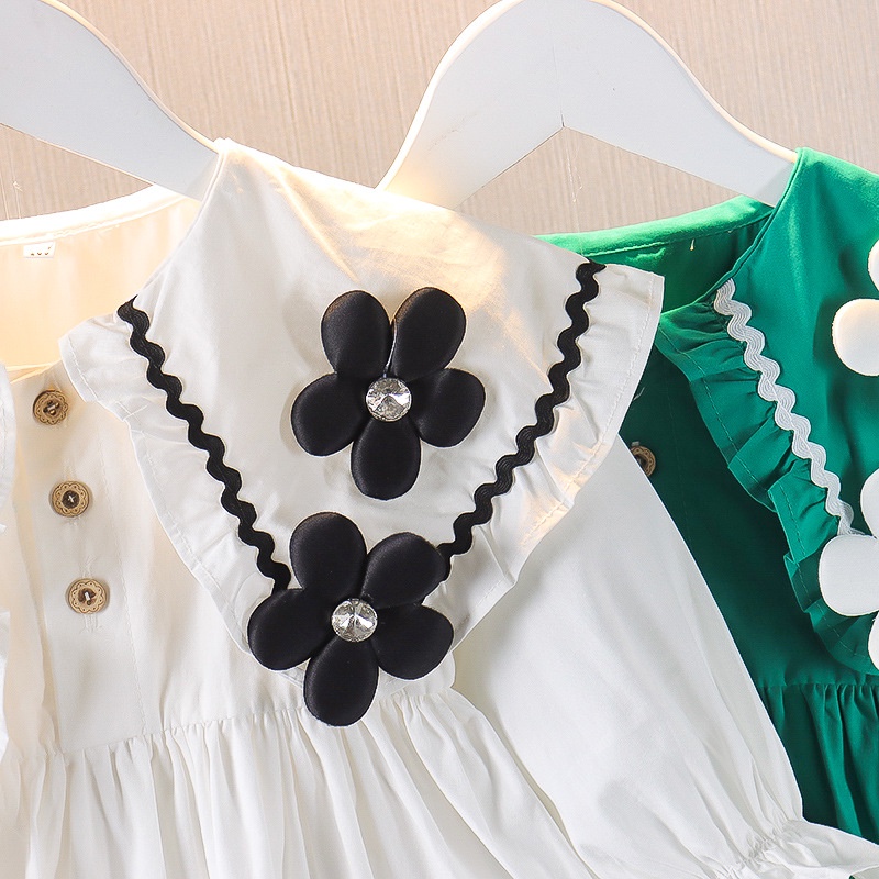 Váy bé gái Đầm Tay Dài Thời Trang Đáng Yêu Cho Bé Gái 0-4 Tuổi