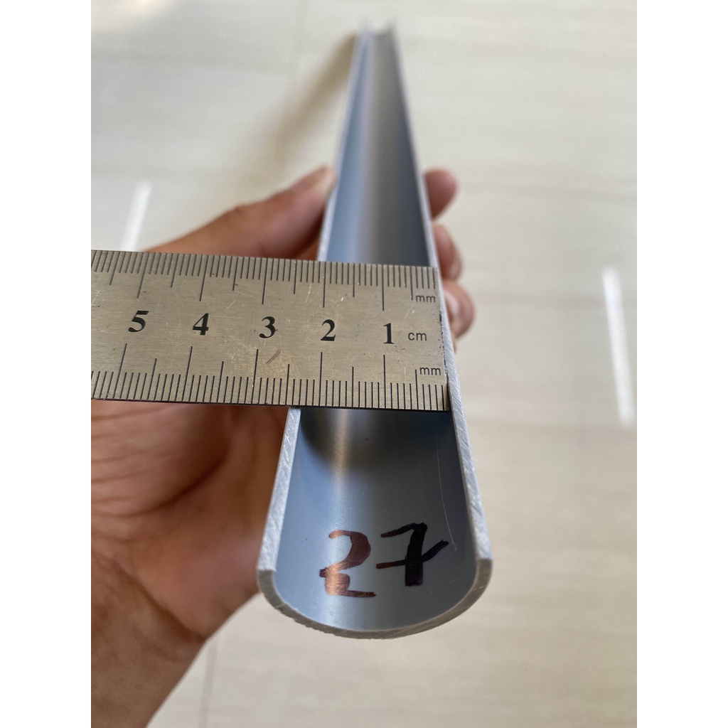 Bộ ống nhựa tròn kéo chỉ 7 cái  21, 27, 34, 42, 49, 60, 90 được cắt từ ống thoát nước PVC đệ nhất dài 56cm