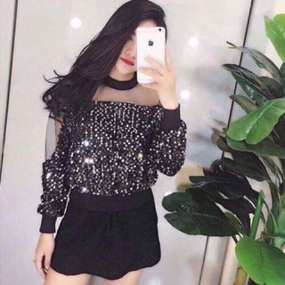 Áo kim sa pha lưới xịn