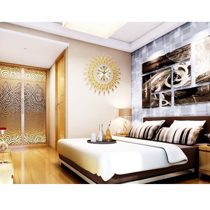 Đồng Hồ Trang Trí Treo Tường Hình giọt Nước size 60x60cm