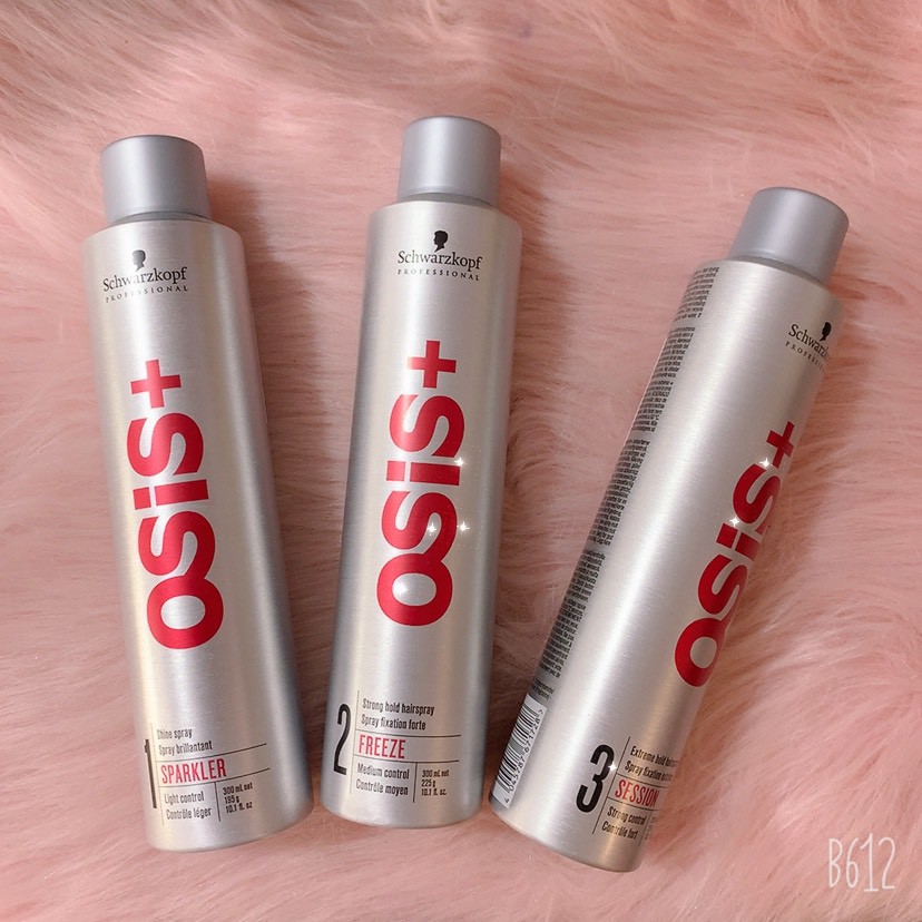 [Mã Cosday - 50K Đơn 150K] _Gôm Xịt Bóng Tóc, Tạo Kiểu Tóc Uốn Osis+ Gồm 3 Cấp Độ 1/2/3 300Ml (Chính Hãng)