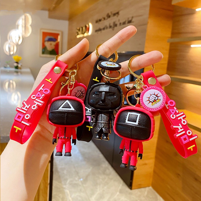 Móc khóa mô hình nhân vật phim Squid Game 2021 3D