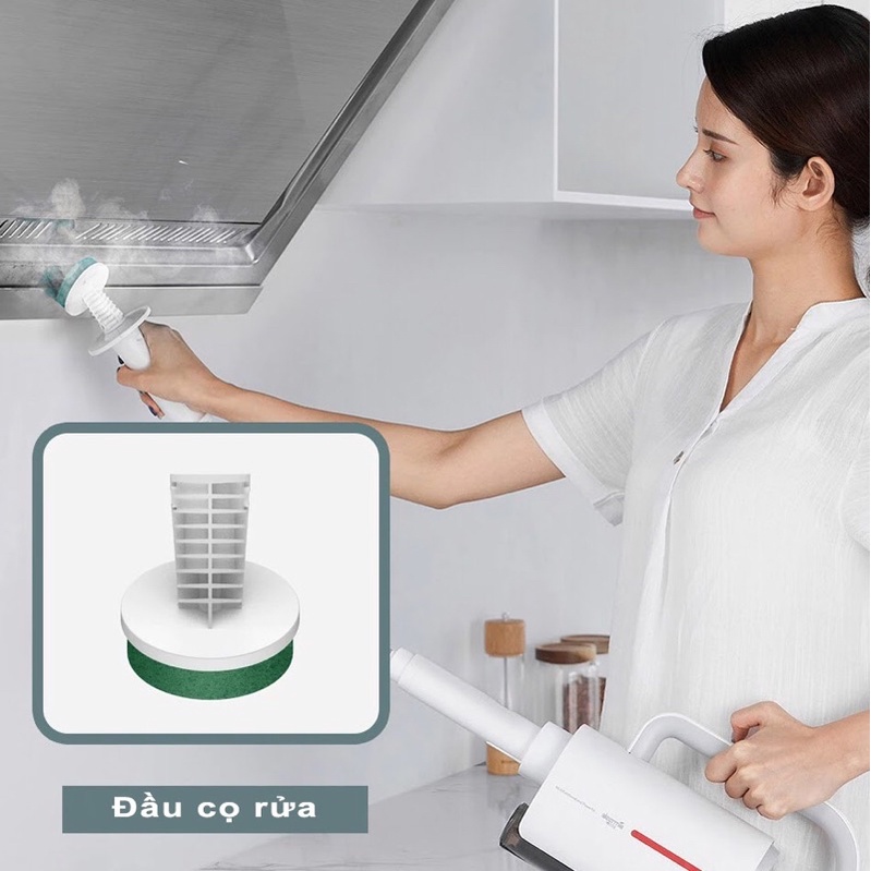 Máy Lau Nhà Hơi Nước Nóng Deerma 5 trong 1 ZQ610 Chính Hãng FullBox Vệ Sinh Nhà Cửa đa năng