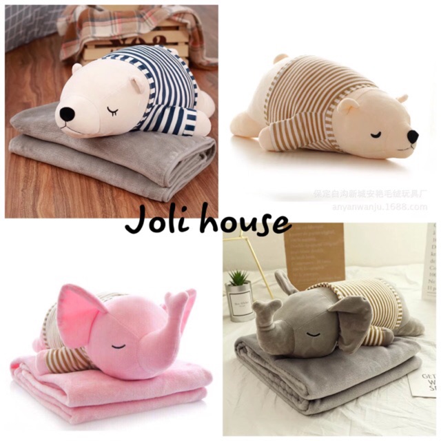 Bộ chăn gối văn phòng 2 trong 1