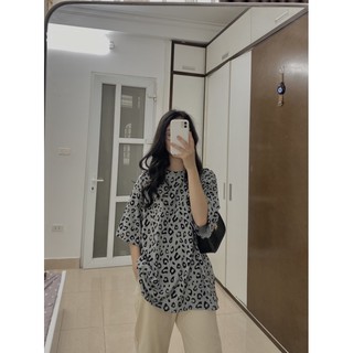 áo pull da báo - ảnh thật shop chụp