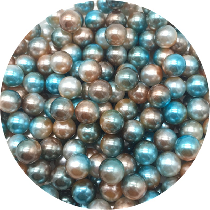 Hạt Nhựa Tròn Không Lỗ Nhiều Màu Sắc Kích Thước 4/6/8mm Dùng Làm Trang Sức DIY