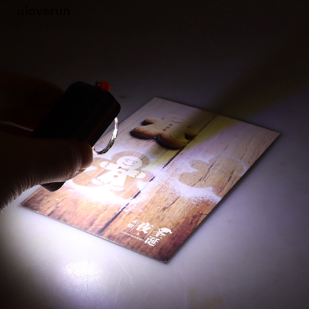 Uloverun Móc Khóa Đèn Pin led mini Tiện Lợi