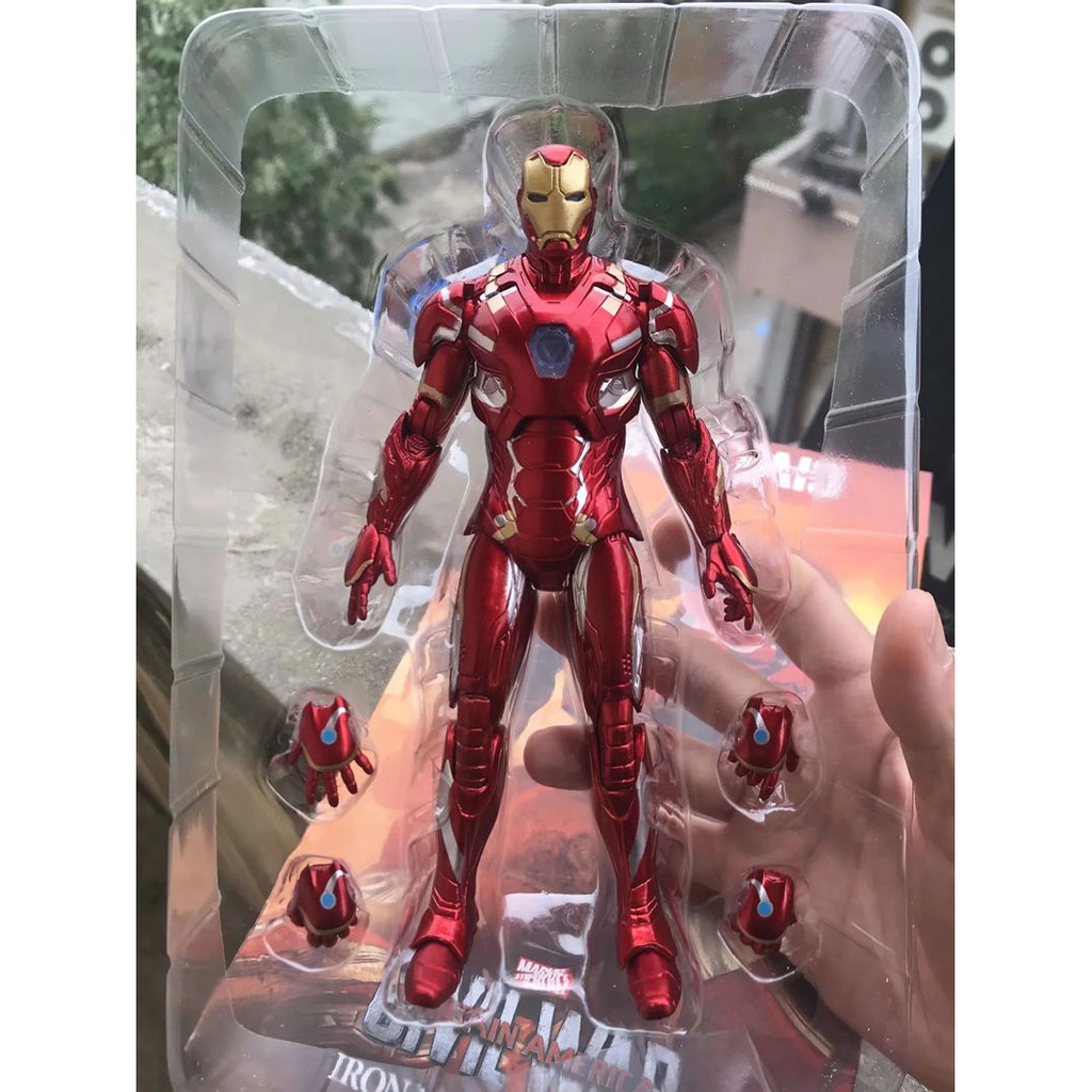 Mô Hình Nhân Vật Iron Man Mk46 Phát Sáng Trong Phim The Avengers 7 "tỉ Lệ 1 / 12