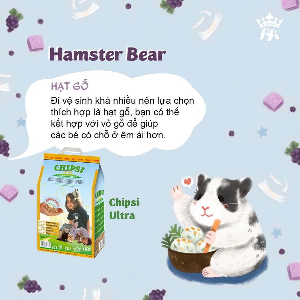 bắp chipsi Ultra 20L dành cho sóc/hamster/nhím/thỏ/bọ/dumbo/rat