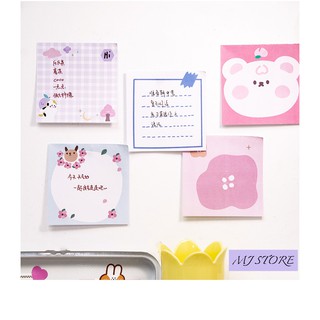 Giấy note cute - 125 tờ (set 5 xấp) - mjstore