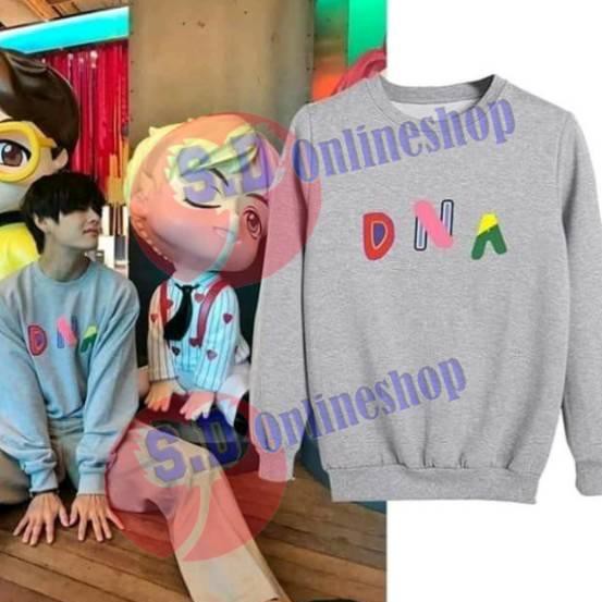 Áo Sweater Lông Cừu Dày Dặn Thêu Chữ Bts V Taehyung Dna