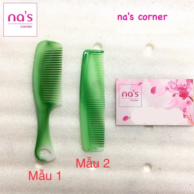 Lược nhựa mini bỏ túi tiện dụng xanh ngọc dài 12cm-14cm