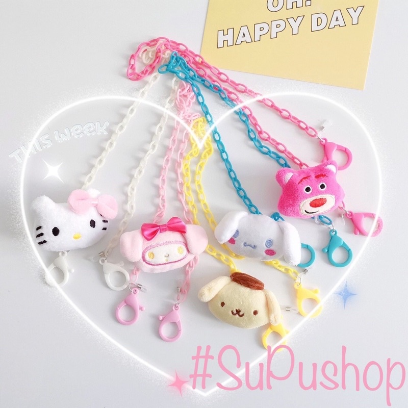 ⛓💋DÂY ĐEO KHẨU TRANG CHẤT NHỰA KÈM CHARM THÚ BÔNG HOẠT HÌNH XỊN XÒ ĐÁNG ÊU💋⛓