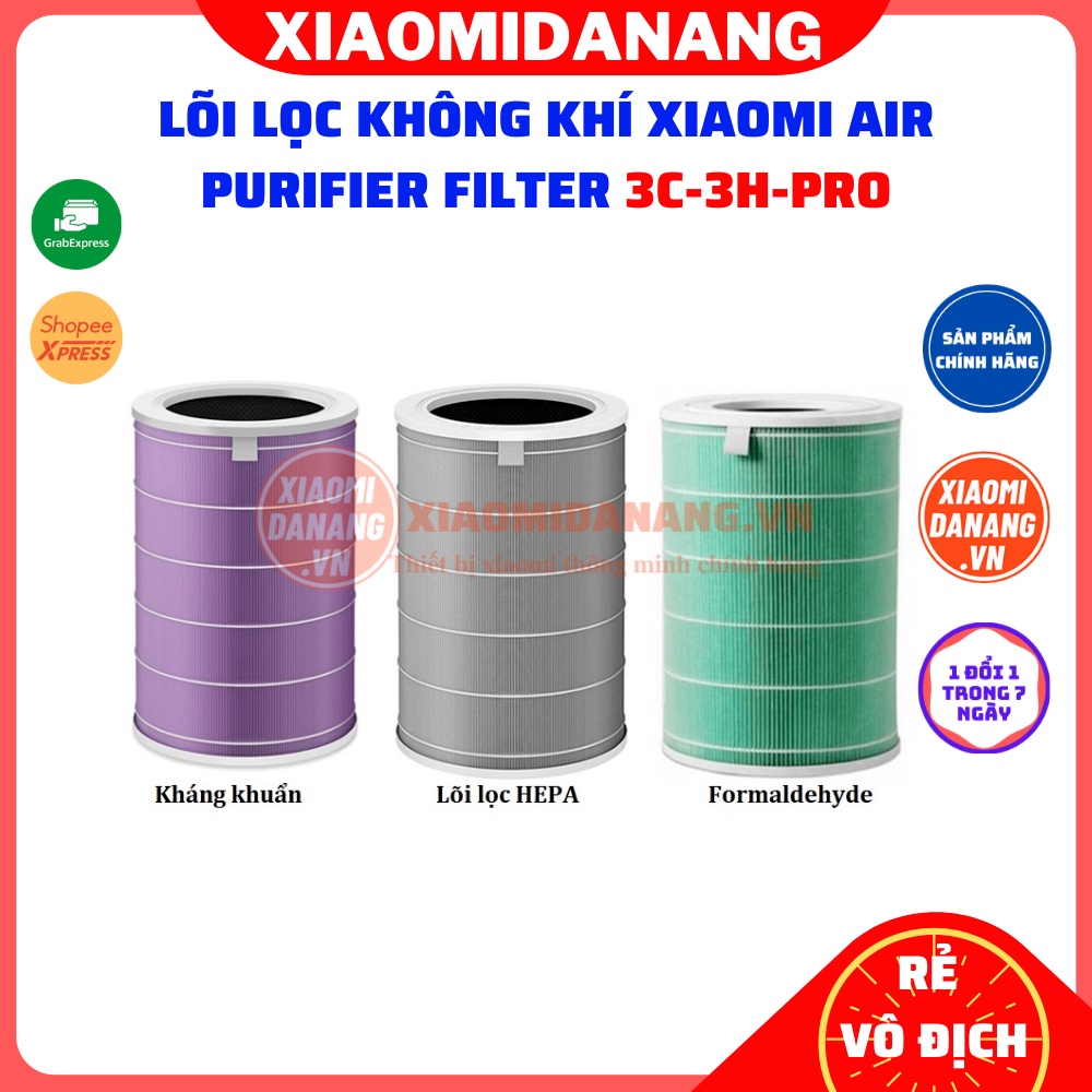 Lõi lọc không khí Xiaomi Mi Air Purifier Filter (cho đời 1,2,2H,2S,3,3C,3H,Pro) - Chính hãng