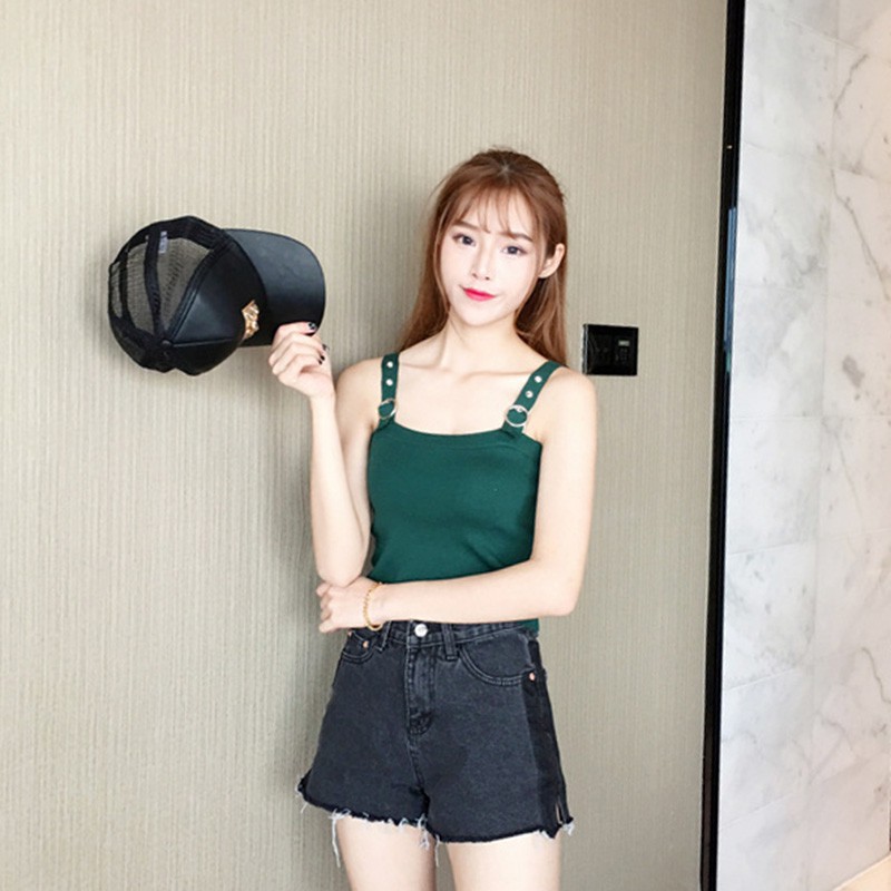 Áo 2 Dây Thun Gân Thời Trang Nữ Tính