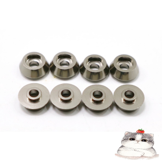 RBR/C 8Pcs/set Head Metal Bolt Gasket for WPL C14 C24 C34 C44 MN model RC Car Alloy Aluminium Countersunk Washer