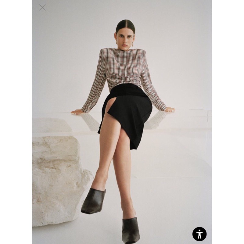 Áo zara croptop S bewtag