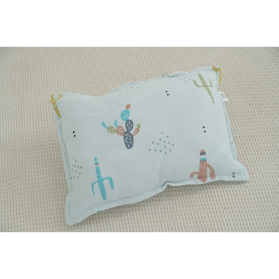 GỐI CHỮ NHẬT BABYBEE - VỎ GỐI VẢI SỢI TRE ORGANIC