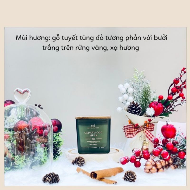 Nến thơm Manor Candle - Tinh dầu cao cấp nhập khẩu - Size 7.oz 230g - Đủ 8 mùi hương