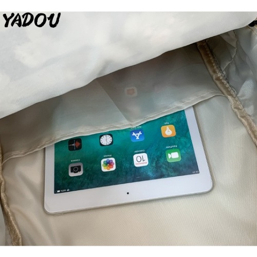 Balo đi học YADOU sức chứa lớn in hình gấu không kèm mặt phụ kiện
