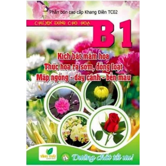 Phân bón B1 -  30g,  chuyên dùng cho hoa. Hoa hồng, hoa lan, hoa cúc, hoa đào, hoa ly