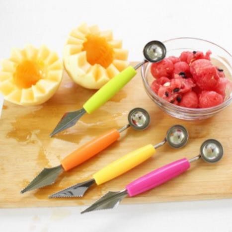 Dao tỉa hoa quả 2 đầu tiện lợi nhiều mầu