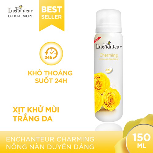 Xịt khử mùi toàn thân Enchanteur hương nước hoa