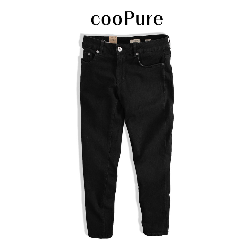 Quần jeans nam cooPure chất jeans extra spandex màu đen khói, thiết kế khỏe khoắn NO.1203 (5 màu) | BigBuy360 - bigbuy360.vn