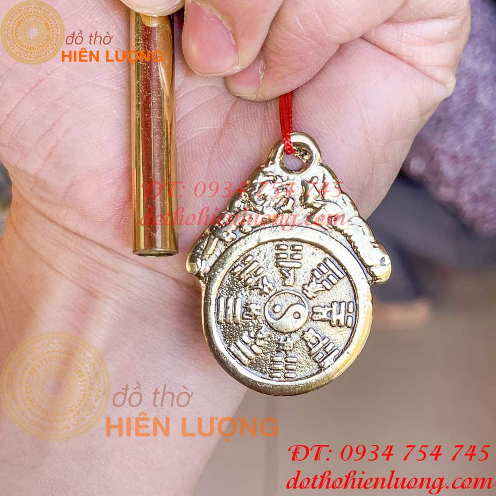 Chuông gió 6 ống bằng đồng phong thủy