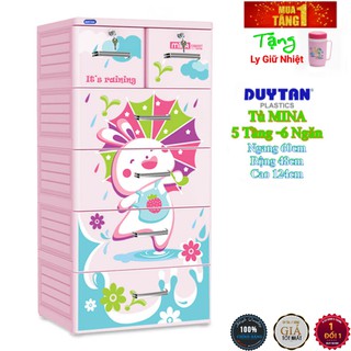 Tủ nhựa duy tân mina 5 tầng-6 ngăn