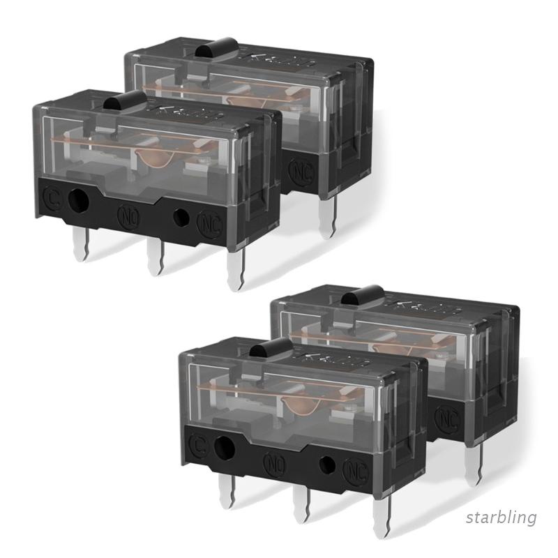 Set 4 công tắc micro Kailh GM 8.0 màu vàng chấm bi đen 3 pin 80 Million Click Life