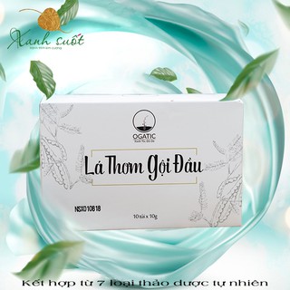 [Ogatic] Combo Bột Lá Nhuộm Tóc & Lá Thơm Gội Đầu- 100% Thảo Mộc Tự Nhiên- An Toàn Sức Khỏe- Herbal Dye Hair [Xanh Suốt]