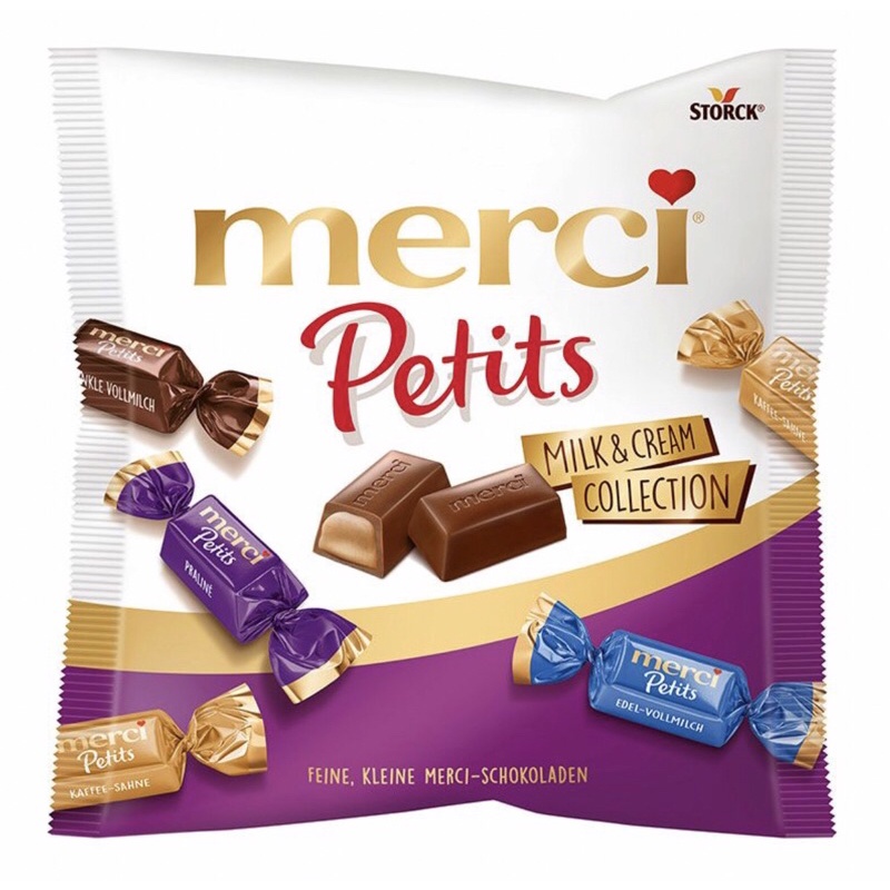 Kẹo Socola Merci Petits Milk & Cream Collection 125G