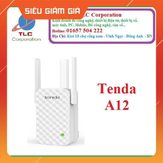 Bộ kích sóng, nối sóng Wifi Tenda A12 - 3 râu (Nâng cấp của Tenda A9) xuyên tường