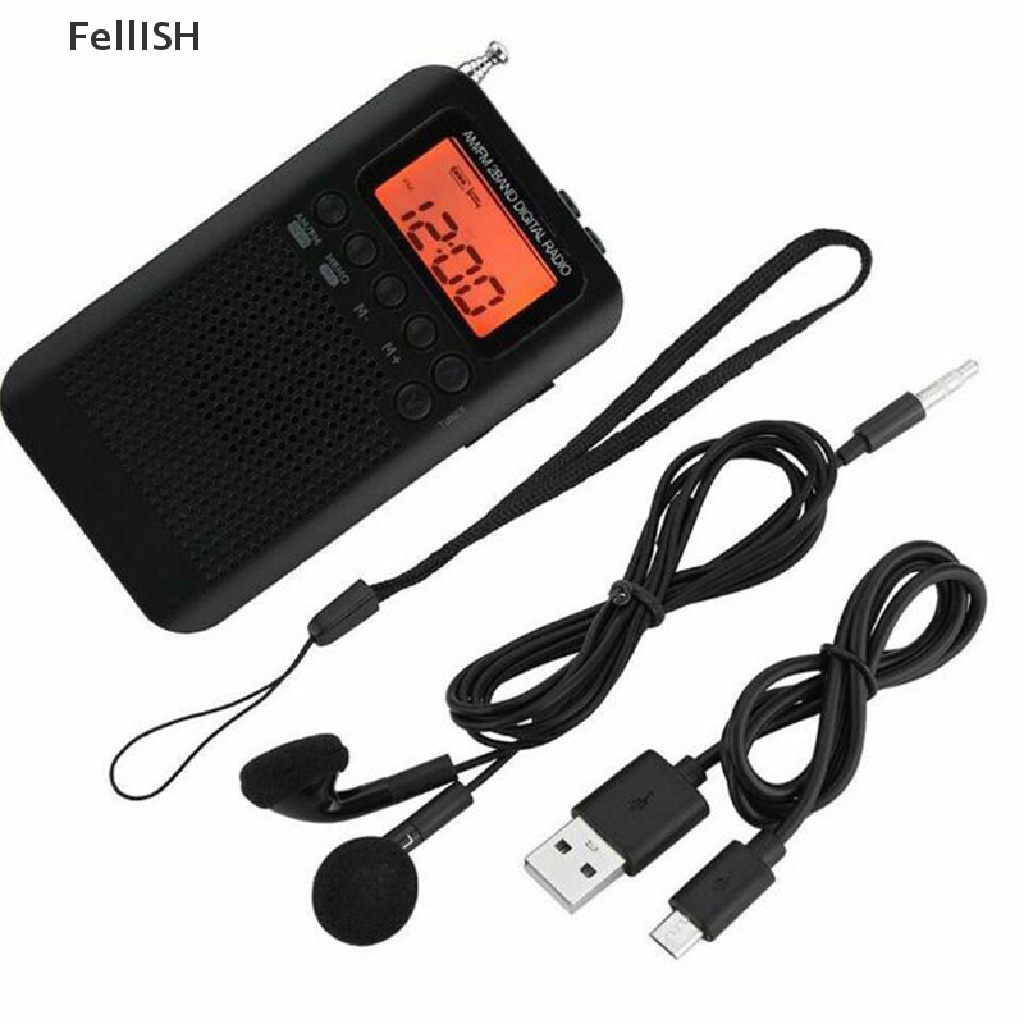 Radio AM / FM Mini Bỏ Túi Kèm Tai Nghe Tiện Dụng 439br