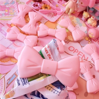 Kẹp Miệng Túi Bằng Nhựa Hình Nơ Hồng Dễ Thương