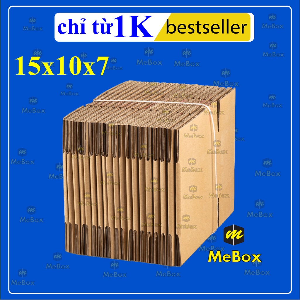 hộp đóng hàng 15x10x7 size phổ thông bộ 20