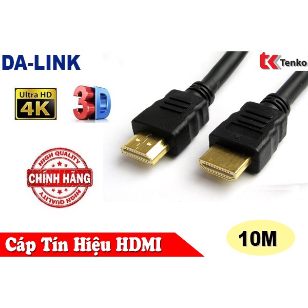 Cáp HDMI 10M Chính Hãng DA-LINK