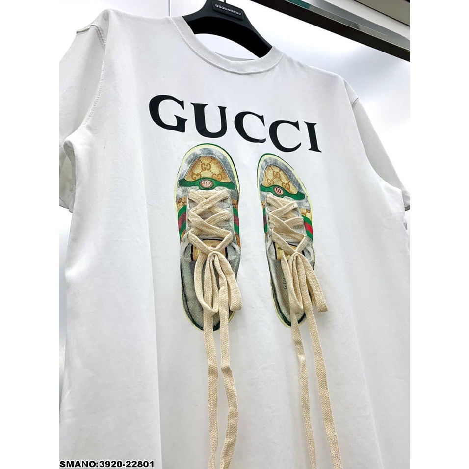 Áo Phông Hè Siêu Hot Thêu Nổi GUCCIi Fom Nam Nữ Hot Trend GAREMSTORE