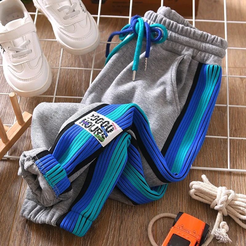 Quần Dài Màu Sắc Thời Trang Xuân Thu Cho Bé Trai