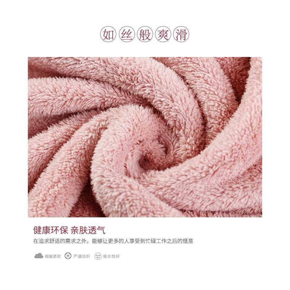 Khăn Tắm Nhung San Hô Mềm Mại 34*80cm
