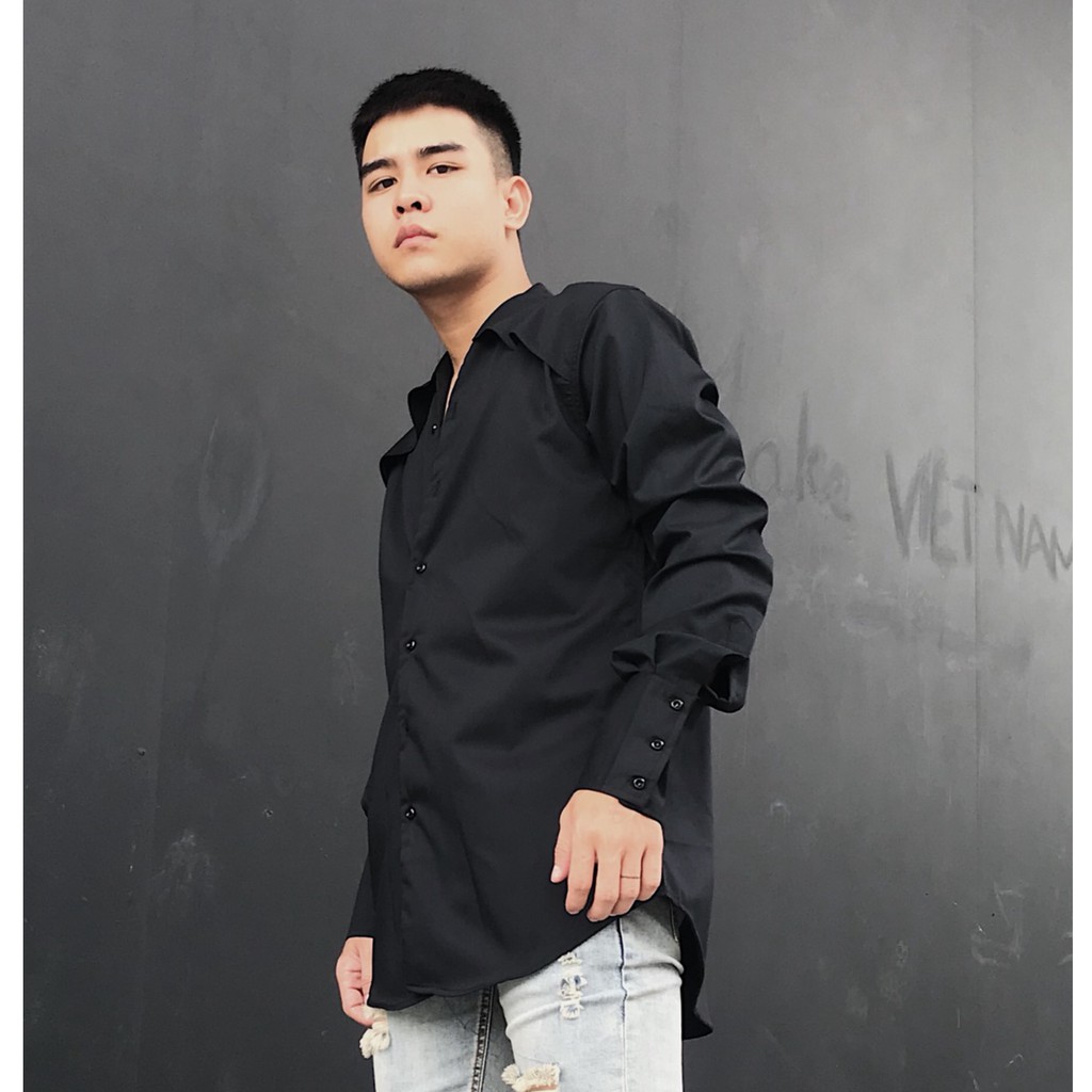 Áo sơ mi nam Lexuza 012 cổ tưa, phong cách, cá tính