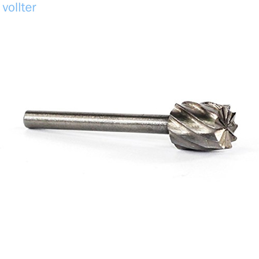 VOLL 6PCS HSS Rotary Multi Tool Burr Routing Router Bit Mill Cutter Attachment Compatible for Dremel