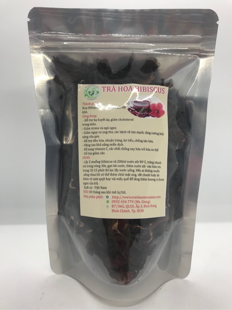 Trà hoa hibiscus 100g ( loại cánh dày, thơm) | BigBuy360 - bigbuy360.vn