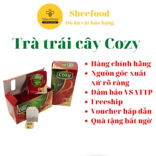 Trà đào Cozy 25 gói và trà trái cây Cozy nhiều vị